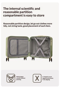 Valise de voyage légère en PC de 18 pouces avec motif gaufré, port de chargement USB, porte-gobelet, serrure à combinaison et roulettes silencieuses à 360° - Product Image 4