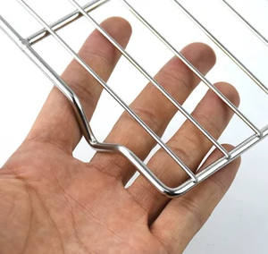 Restaurant 304 Stainless Steel Square Hole Welded BBQ Wire <b>Mesh</b> <b>Grill</b> Net 295mm Heat Resistant Corrosion Resistant Commercial - Product Image 5