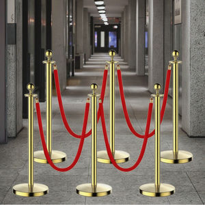 6pcs Stainless Steel Stanchion Post Queue Crowd Control Stanchion With - View #7