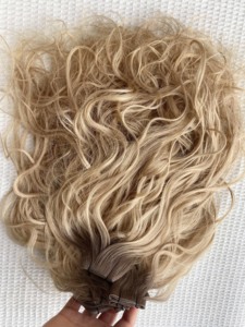 Nuova Tendenza 2024: <span class=keywords><strong>Extension</strong></span> di <span class=keywords><strong>Capelli</strong></span> Remy Genius Hair Weft, Colori Scuro/Chiaro/Balayage, <span class=keywords><strong>con</strong></span> <span class=keywords><strong>Capelli</strong></span> Ondulati Senza Perdita di <span class=keywords><strong>Capelli</strong></span> - Product Image 3