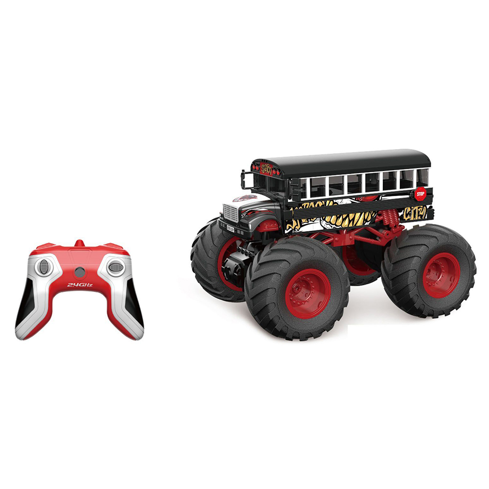 Coolerstuff 1:18 супер пожарная машина bigfoot школьный автобус грузовик с подсветкой и музыкой пульт дистанционного управления детская машина детская Игрушечная машина