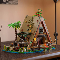 1486/1108 Piezas Bloques de Construcción de Plástico Casa del Bosque con Luces LED, Set de Ladrillos de Exhibición Casa del Árbol, Juguete de Construcción para la Naturaleza
