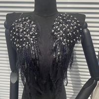 Accessoires de broderie perlée robustes en forme d'ailes d'ange