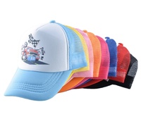 Gorra de béisbol con estampado de coche para niños, niñas, niños, verano, barata