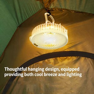 Ventilateur de bureau multifonctionnel, ventilateur de plafond LED rechargeable par USB, ventilateur de camping extérieur - Product Image 5