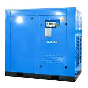 Electric air stationary oilless lubricated 37KW compressor scroll screw air compressor for sale