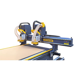 Routeur CNC industriel robuste 1300x2500mm à double broche 6KW pour la fabrication de meubles, la signalétique et la sculpture 3D - Product Image 3