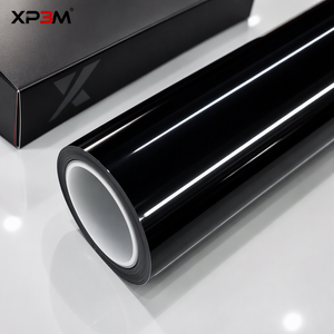 XP3M Santorini <b>Black</b> OEM Gloss TPU Color PPF Car <b>Wrap</b> Vinyl 7.5 Mil Self Healing Anti Scratch Anti Yellowing Air Release Channel - Product Image 2