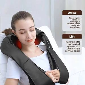 Masseur chauffant multifonctionnel CYANMED avec chaleur par compression, pétrissage, thérapie infrarouge, télécommande sans fil, soins de santé pour les épaules et le cou - Product Image 3