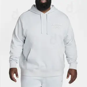 Custom Cropped Hoodies Men Thick Essentials French Terry Blank Oversized Hoodie Boxy 100% Cotton Heavyweight Hoodie Unisex