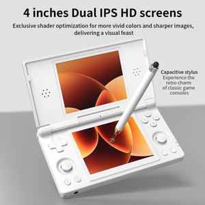 เครื่องเล่นวิดีโอเกม ANBERNI RG <span class=keywords><strong>DS</strong></span> หน้าจอสัมผัสคู่ ระบบ Android 14 ความจุ 128GB เครื่องเล่นเกมพกพาแบบย้อนยุค แบตเตอรี่ 4000 มิลลิแอมป์ หน้าจอ 4 นิ้ว - Product Image 5