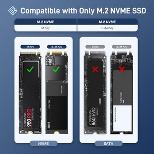 Son çıkan taşınabilir harici sabit Disk sürücü kutusu alüminyum muhafaza doğrudan eklemek çift Usb portu <span class=keywords><strong>M</strong></span>.2 NVME muhafaza kutusu - Product Image 4