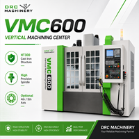 Mini-machine CNC verticale chinoise VMC600 avec commande GSK, broche conique BT40, haute précision et changeur d'outils automatique