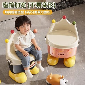 Children's Storage Stool Large <b>Square</b> Type Plastic With Storage For 1-2 Years Kids - Product Image 3