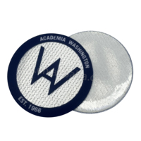 Patch thermocollant personnalisé en flocage 3D pour fond tatami, avec logo d'équipe de football, pour maillots et casquettes de football