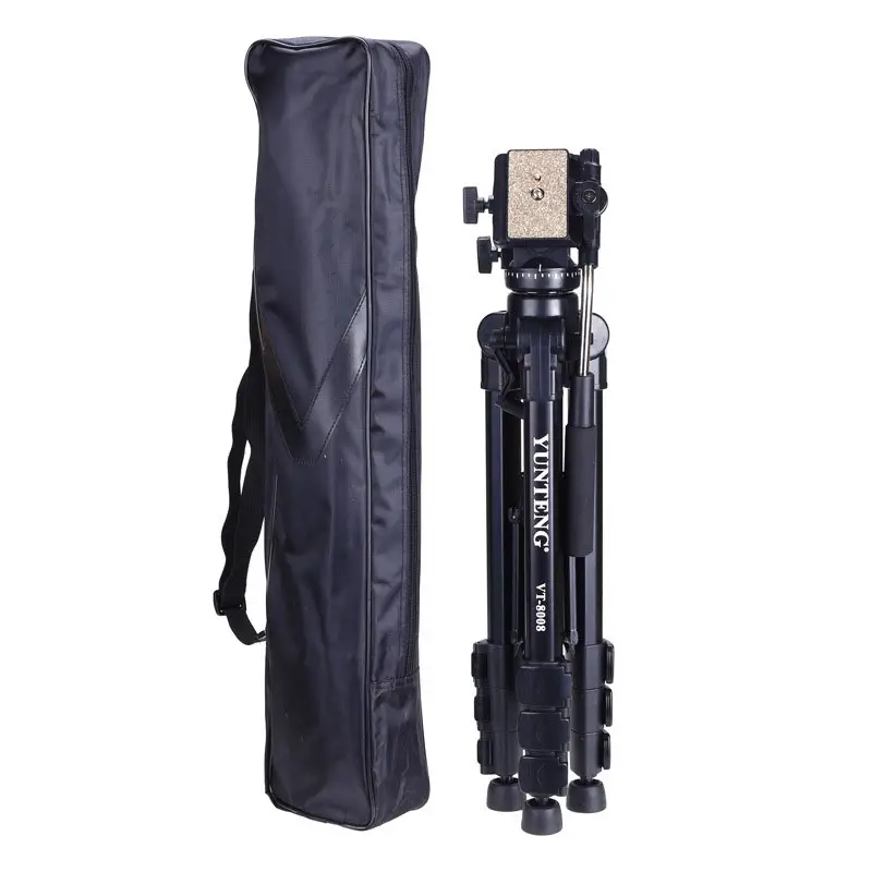 For YunTeng VT-8008 professional tripod stand for dslr camera micro single digital SLR camera aluminum tripod for camera