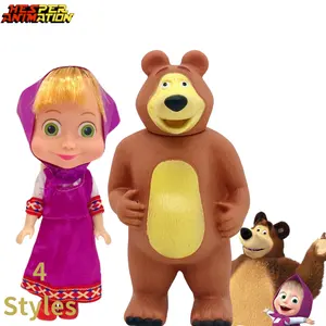 4 Styles Cartoon Lovely Mashaed Anime Figure Bear And Mashad Action Figure Animation Mashaed Kids Anime Figures