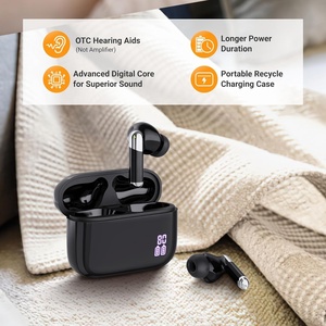 เครื่องช่วยฟัง OTC แบบชาร์จไฟได้พร้อมเคสชาร์จแบบพกพาใช้ไฟช่วยลดเสียงรบกวนคุณภาพเสียงที่เหนือกว่า - Product Image 3