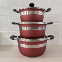 Batterie de Cuisine 12 Pièces en Acier Inoxydable, Ustensiles de Cuisine Modernes à Double Fond
