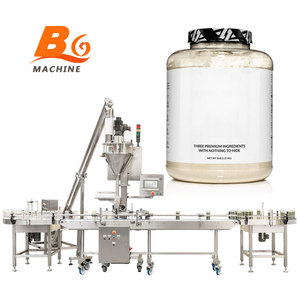Otomatik toz dolgu şişeleri kapatma etiketleme paketleme makineleri <span class=keywords><strong>Protein</strong></span> tozu şişeleri dolum makinesi - Product Image 1