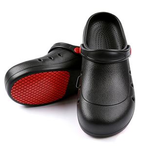<span class=keywords><strong>Chaussures</strong></span> de travail basses antidérapantes, résistantes à l'huile, imperméables, noires en EVA <span class=keywords><strong>pour</strong></span> hommes sans lacets - Product Image 3