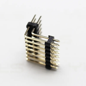 Mẫu miễn phí kết nối 2.54 mét Pitch 1-40pin chiều cao 1.5 1.7 2.54 3.0 Mét kép Hàng PCB kết nối kép hàng Góc bên phải pin tiêu đề - Product Image 6