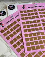 Affiche de jeu amusante pour couple avec fonction à gratter - Aventure pour adultes - Jeu de couple amoureux - 100 défis de positions sexuelles