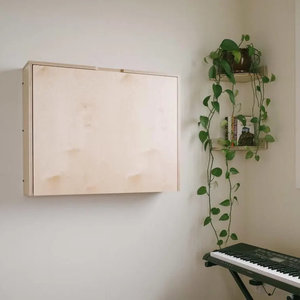 <span class=keywords><strong>Bureau</strong></span> d'ordinateur portable <span class=keywords><strong>mural</strong></span> pliable électrique en contreplaqué <span class=keywords><strong>avec</strong></span> <span class=keywords><strong>rangement</strong></span>, hauteur réglable, OEM - Product Image 2