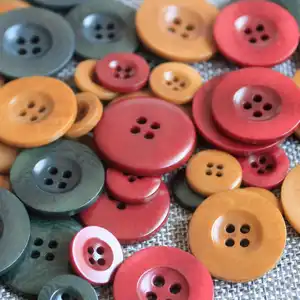 Custom 4 Holes Sewing Shirt Button Natural Corozo Button For Suit