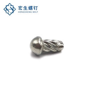 SUS304 forme d'ananas vis Type U marteau tête ronde vis d'entraînement rivets pour plaque signalétique - Product Image 5