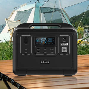 เครื่องกำเนิดพลังงานแสงอาทิตย์ลิเธียมขนาดใหญ่ 1200W/960Wh พร้อมแผงโซลาร์เซลล์แบบพกพาสำหรับบ้าน แคมป์ปิ้ง  พร้อมพอร์ต EU RV และตัวควบคุม MPPT - Product Image 1