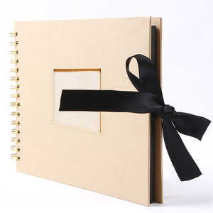 ¿? % De en blanco papel de cubierta de papel Kraft negro 80 páginas de álbum de fotos de boda - Product Image 5