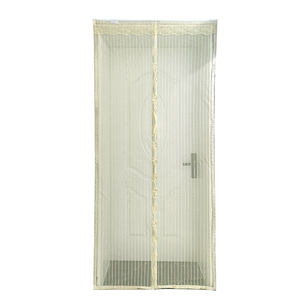 <span class=keywords><strong>Mosquitera</strong></span> Magnética Moderna de Poliéster de Marco Completo 2026 con Agujeros de Malla Pequeños para Ventilación, Puerta con Pantalla para Dormitorio/Baño, Fácil Instalación - Product Image 5