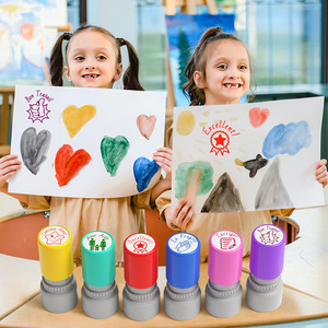 <span class=keywords><strong>Professeur</strong></span> de <span class=keywords><strong>français</strong></span> louange récompense évaluation Flash timbres dessin animé coloré en plastique utilisation de bureau - Product Image 5