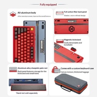 Clavier mécanique sans fil HEXGEARS Y9 99 touches, tri-mode BT, interrupteurs silencieux Kailh, entièrement en aluminium, joint d'étanchéité, RGB, 5800 mAh, échange à chaud
