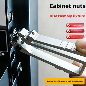 Outil d'insertion et de retrait d'écrous de <span class=keywords><strong>cage</strong></span> en alliage d'aluminium pour rack de serveur et armoire, pour écrous M4/M5/M6, qualité DIY OEM avec ouverture de 9 mm - Product Image 2