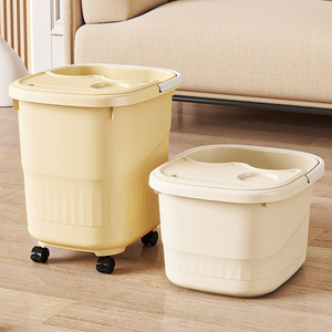 Foot Bath Tub With Calf Coverage Thickened Plastic Portable Massage Basin For Home Use - Product Image 2