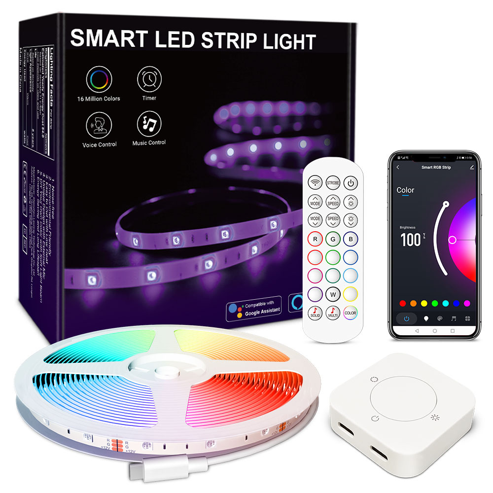 WIFI RGB LED Strip Lights 5M 10M Mobile Phone App Control Dimmable RGB Color Changing Sync to Music for Home Hotel Party