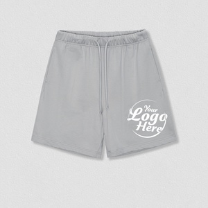 Pantalones Cortos Deportivos Transpirables para Hombre, 380G, 100% Algodón, Corte Holgado, Color Beige y Verde Oliva, de Alta Calidad, Secado Rápido, Antiarrugas - Product Image 5