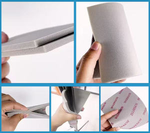 Éponge à <span class=keywords><strong>poncer</strong></span> carrée moyenne blanche de 114x140x5 mm, bloc d'éponge à <span class=keywords><strong>poncer</strong></span>, outils abrasifs OEM pour le ponçage de la peinture, du bois et du mastic - Product Image 2