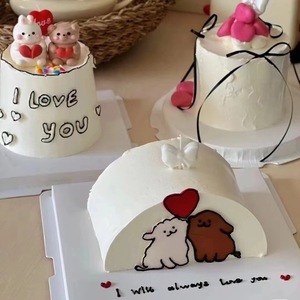 Birthday Cake <b>Candle</b> With Bow Decor For Party Celebration Birthday Decoration Paraffin Single <b>Wick</b> - Product Image 4