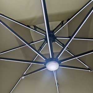 Parasols de jardin à LED solaires, parasols cantilever, nouveau design, imperméables - Product Image 3