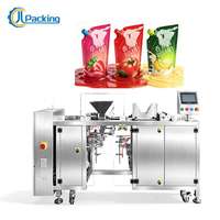 Machine d'emballage automatique de sachets préformés Doypack pour sauce tomate, confiture de fraises, confiture de bananes, pâte, remplissage et scellage