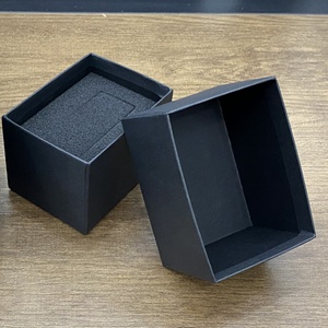 2025 Customizable Logo OEM <b>Black</b> Rectangle Paper Watch Packaging <b>Box</b> with Recycled Materials Original <b>Gift</b> <b>Box</b> - Product Image 2