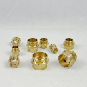 Accesorio de pezón de rosca hembra de latón personalizado, tubo multistral suave, acoplamiento rápido, plomería PEX, tapón de cabeza de cobre, compresión de prensa - Product Image 6