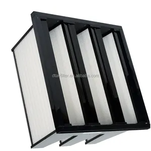 Customized industrial residential 14x18x1metalic V BANK Ventilation air Hepa air filter