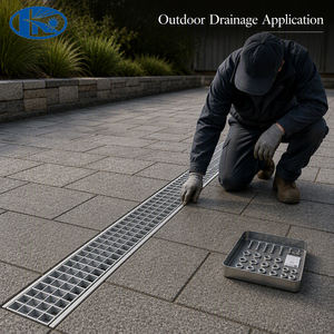 Grille de drainage linéaire extérieure en acier inoxydable avec protection de talon et couvercle en acier inoxydable – <span class=keywords><strong>Prix</strong></span> - Product Image 4
