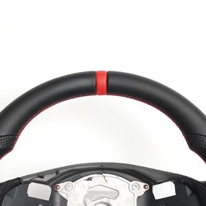 Volant plat en cuir pleine fleur en forme de D, directement de l'usine, pour <span class=keywords><strong>BMW</strong></span> E90 2008-2013, mise à niveau, vente chaude, en stock - Product Image 3