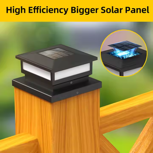 Lampe de décoration de tour extérieure à LED pour clôture Lampe solaire de jardin pour pilier de pelouse Lampe de porte de poteau solaire pour décoration - Product Image 6