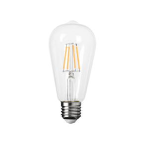 Schneller Versand CE RoHS LED Edison Glühbirne Filamentlampe ST64 E27 4W 400W Klarglas <span class=keywords><strong>Lesn</strong></span> LED Filament Glühbirne Nicht Dimmbar - Product Image 1